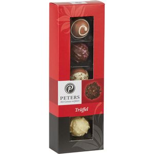 Peters Pralinen mit Genuss verführt Trüffel, 5 Stück, 5 verschiedene Sorten, mit Alkohol, 62 g