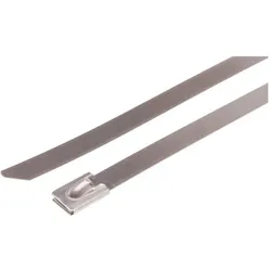 RS PRO, Roller ball tie S/S Uncoated 680x7.9 (Metallkabelbinder, 680 mm, 100 Stk.)
