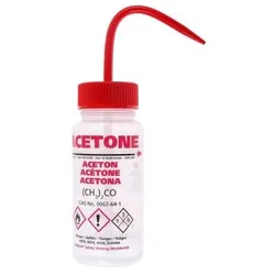 RS PRO, Laborbedarf, Wash bottle,250ml,Acetone,red closures