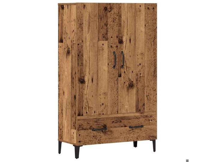 Rabais Buffet haut - CLARENCE - Commode/Buffet de cuisine vieux - Bois 70x31x115 cm - Bois d'ingénierie NEU3811