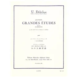 14 grandes études pour clarinette, Fachbücher von Jacques Delécluse