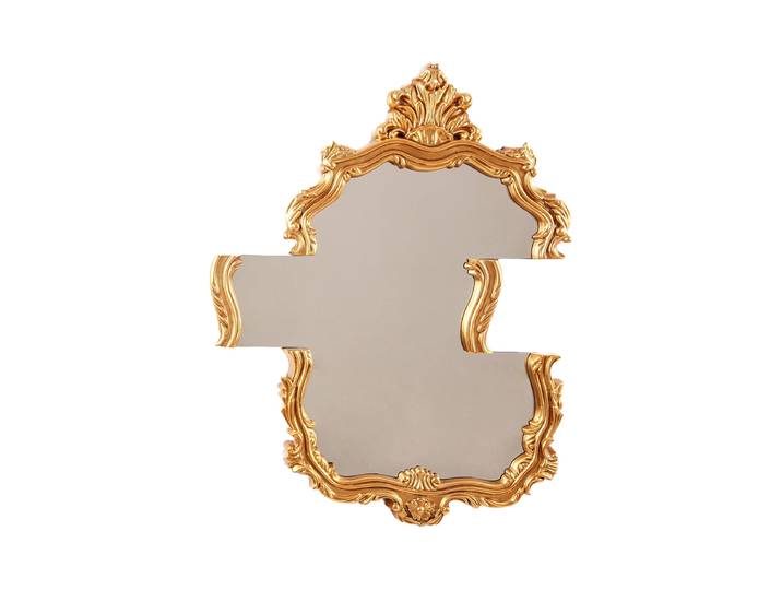 Design Wandspiegel „Tetris“ Gold 90 x 70 cm Seletti