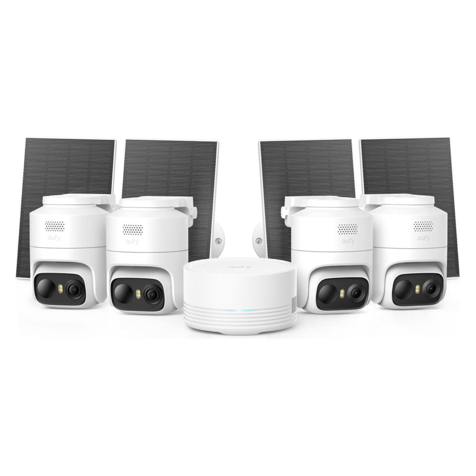 Anker 360° KI-Tracking, 4K-Auflösung, inkl. Homebase C37 2K 4-Pack Base White (E814X326)