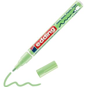 Edding Lackmarker 751, wasserfest & permanent, pastellgrün, Rundspitze 1 - 2 mm, glänzend