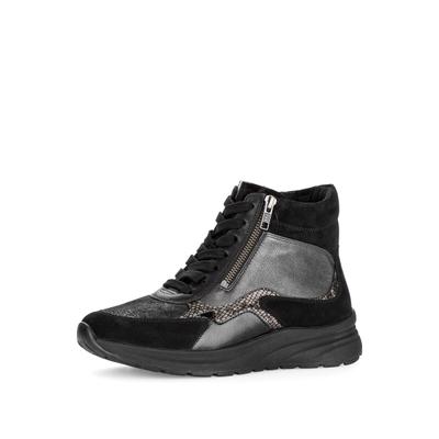 Sneaker GABOR "Sneaker high", Damen, Gr. 41, schwarz, Schuhe Sneaker