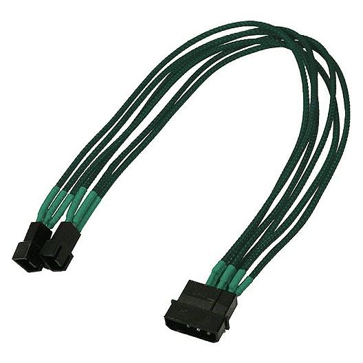Nanoxia 4-Pin Molex auf 2 x 3-Pin Adapter (30 cm) (900500015)
