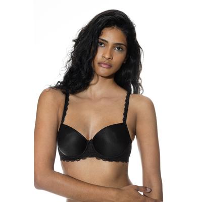 Bügel-BH MEY "SERIE AMOROUS", Damen, Gr. 90, Cup A, schwarz, Spitze, Obermaterial: 77% Polyamid, 23% Elasthan, unifarben, BHs Bügel-BH, verstellbare BH-Träger verleihen optimalen Sitz