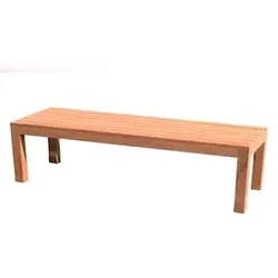 Lex Premium Teak Wartebank Gartenbank Sitzbank Parkbank Holzbank nachhaltig 180cm : 180 cm