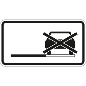 SafetyMarking Verkehrsschild StVO zugelassen, 42 x 23 cm, 1060-31, RA1/C, Halteverbot Seitenstreifen
