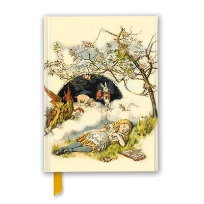 Premium Notizbuch DIN A5: Alice im Wunderland – Schlafende Alice, Nonbook von Flame Tree Publishing, Brown Trout-Auslieferer Flechsig,