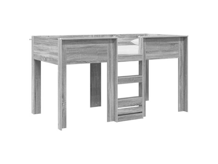 KKgypkn Etagenbett für Kinder Grau Holzwerkstoff 100 x 200 cm, platzsparendes Doppelbett mit Stabiler Konstruktion für Geschwister