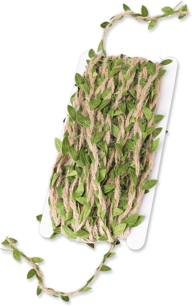 Eucalyptus Bladeren Wijnstok Kunstplant, Olijfgroen, 10 m