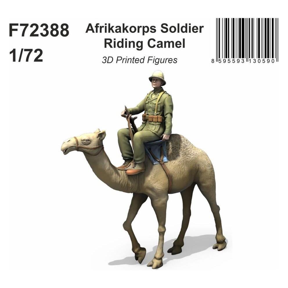 Special Hobby Afrikakorps Soldier Riding Camel 1/72 / 3D Printed (129-F72388)