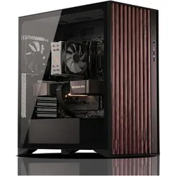 AURUMPC Black Wood Gaming PC AMD Ryzen 5 7500F (1000 GB, 16 GB, AMD Ryzen 5 7500F, GeForce RTX 5060), PC, Schwarz