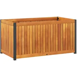 vidaXL Pflanzkübel 85x45x44 cm Massivholz Akazie und Stahl
