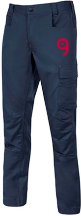 BRAVO TOP pantalone da lavoro con tasche rinforzate elasticizzato Personalizzate o neutre U-Power
