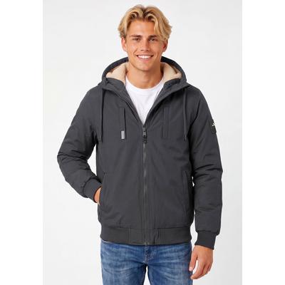 Winterjacke ALESSANDRO SALVARINI "ASPedro", Herren, Gr. S, anthrazit, Jacken Winterjacke, innen mit warmem Teddyfell