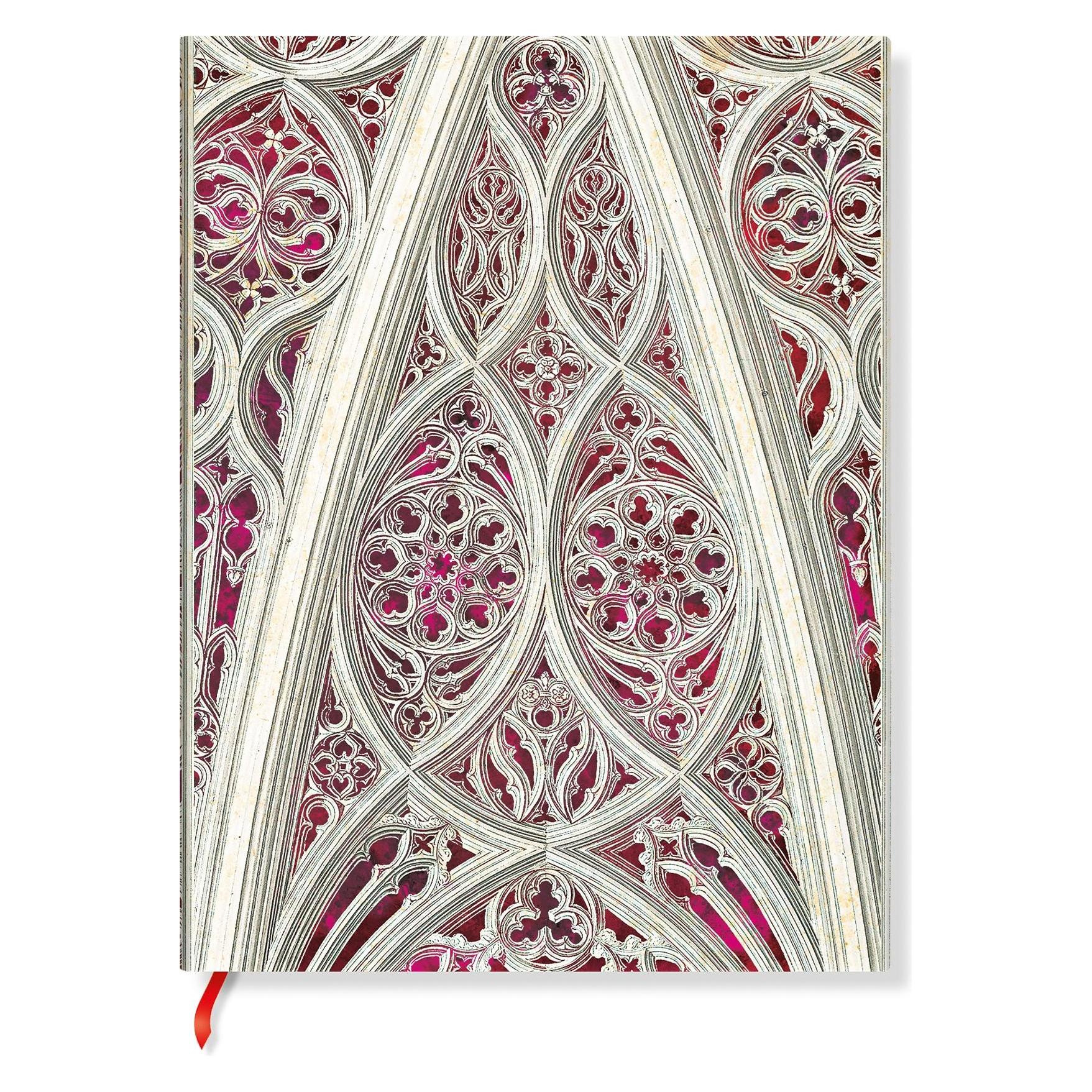 Paperblanks Notizbuch Softcover Gewölbe des Mailänder Doms (Bordeaux) Mini LIN (Liniert, Weicher Einband) (67495690)