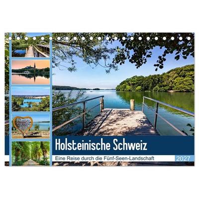 Holsteinische Schweiz - Fünf-Seen-Landschaft (Tischkalender 2027 DIN A5 quer), CALVENDO Monatskalender