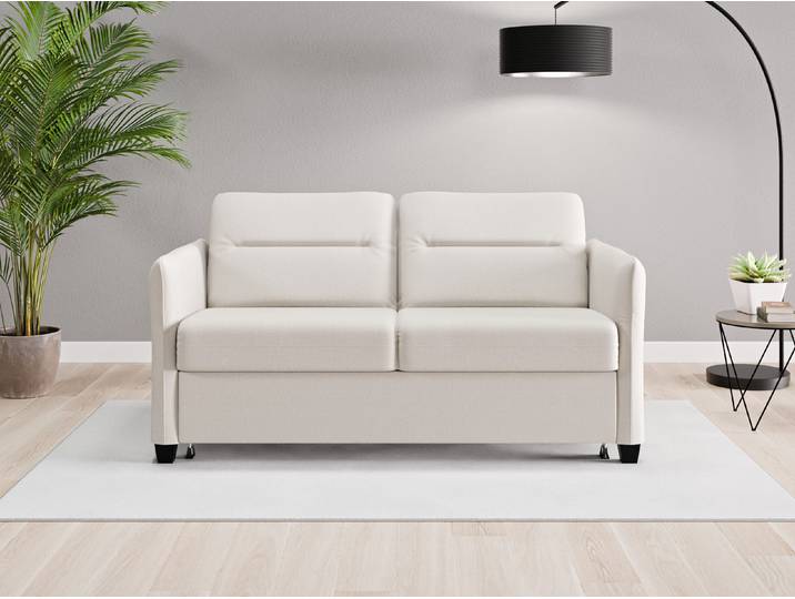Einzelsofa Nairobi - Grau (Graubeige) - Feiner Mikrofaserstoff