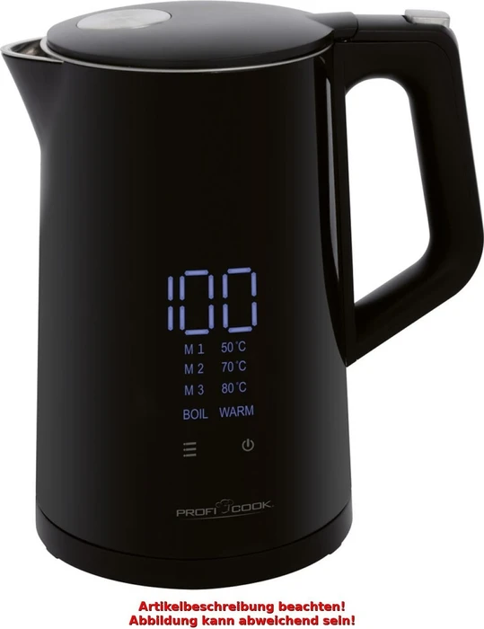 CLATRONIC Wasserkocher PC-WKS 1243 schwarz 1,7 l 2200 W