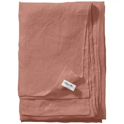 elegante Halbleinen Betttuch Breezee 160x260 cm | terra - orange