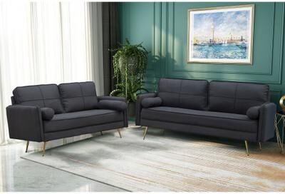 AMERROBIL 2 Piece Loveseat and Sofa Living Room Set