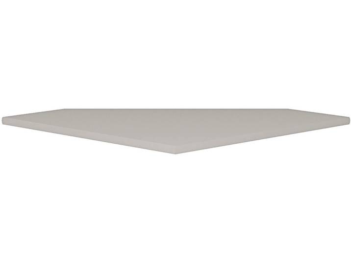 Tischelement FORTE Tempra , weiss (kashmir beige), B:72cm H:2,2cm T:72cm, Tische, Tischelement, ergänzt die Schreibtische der Serie Tempra
