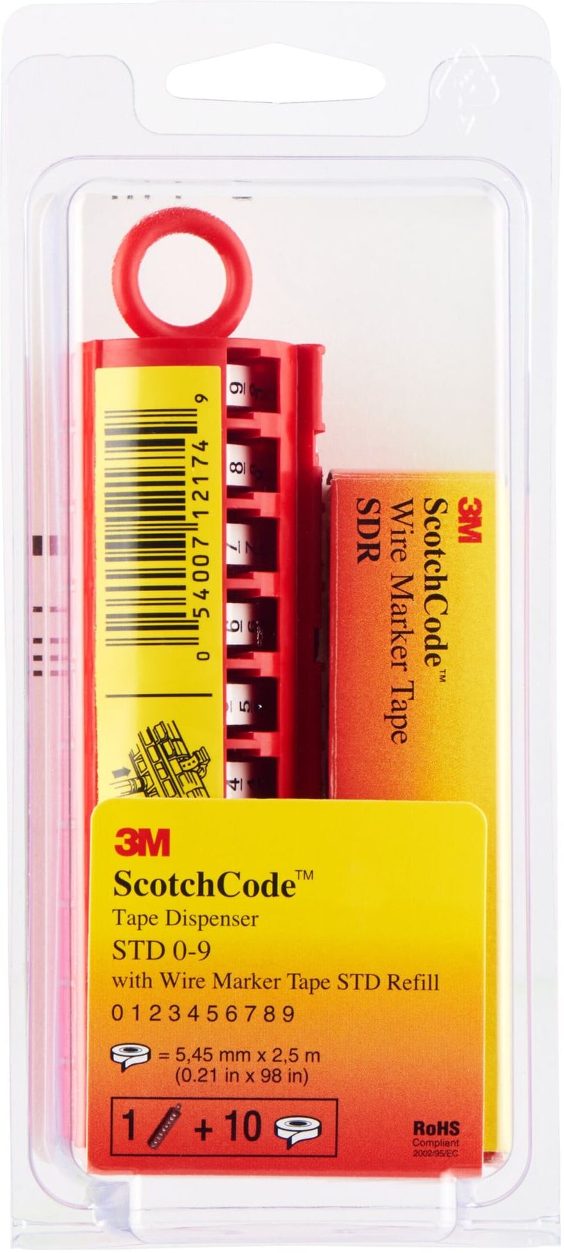 3M Deutschland Spender Kabelmarkierer mit Ziffern 0-9 STD 0/9 (7000058782)