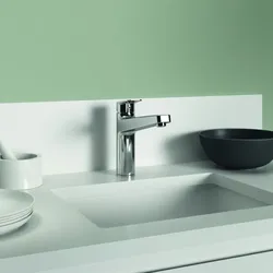 Ideal Standard Ceraplan Küchenaramtur BD327AA chrom, BlueStart, hoher Auslauf
