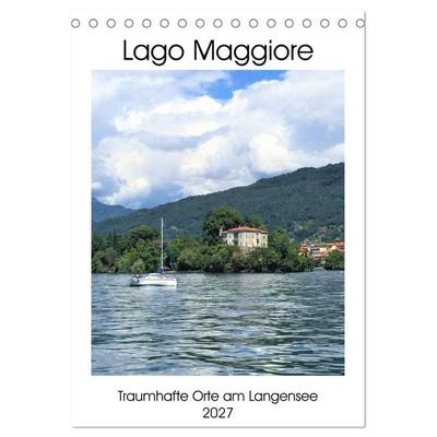 Traumhafter Lago Maggiore (Tischkalender 2027 DIN A5 hoch), CALVENDO Monatskalender
