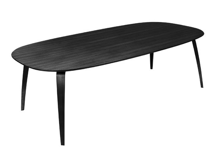 GUBI table elliptique DINING TABLE (Frêne noire - Bois)