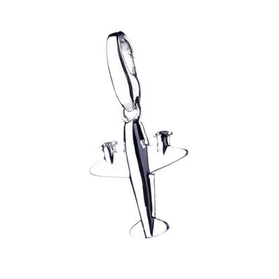 Charm-Einhänger "Flugzeug, Silber 925", silber, GIORGIO MARTELLO MILANO, Charms, Damen, Silber 925 (Sterlingsilber)