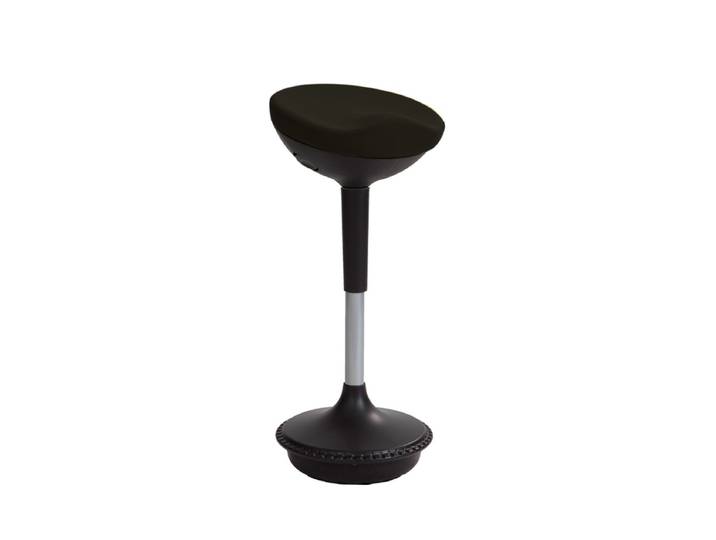 Alba Tabouret ergonomique STOOLY - 6 à 85 cm de hauteur - Noir