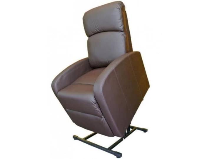 Fauteuil Releveur À Moteur Primo Confort - H 102 à 80.5 cm _ Similicuir - Chocolat
