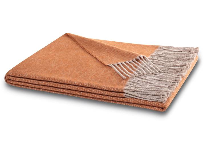 Plaid BIEDERLACK Plaid Giletti , braun (rust), B:130cm L:170cm, Baumwolle, Polyacryl, Wohndecken, Plaid, im klassischem Plaidmass