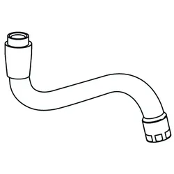 KWC Auslauf STAR Wand Schwenk A300, chromeline 108510