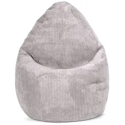 Sitzsack BeanBag Shara XL - 220 Liter in Cord-Optik grau