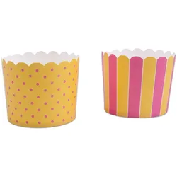 Städter Cupcake Backformen gelb rosa