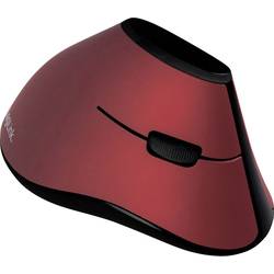 LogiLink ID0159 Ergonomische Maus Funk Optisch Schwarz, Rot 5 Tasten 1200 dpi Ergonomisch