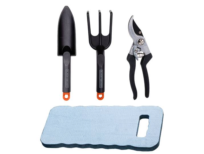 Gartenwerkzeug Set inkl. Kniekissen 4-teilig