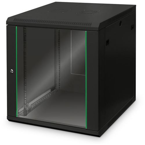 Digitus DN-19 12U-6/6-EC-SW 12HE Wandgehäuse 638x600x600mm RAL 9005, schwarz