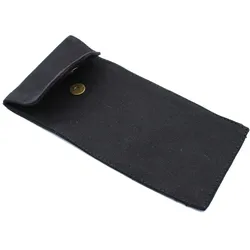 Cotton Pouch for Gemstone Face Rollers 10oz - Black 9x19xm