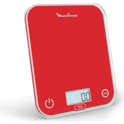 Moulinex BN50U3 Bilancia da Cucina Digitale Elettronica, Küchenwaage, Rot
