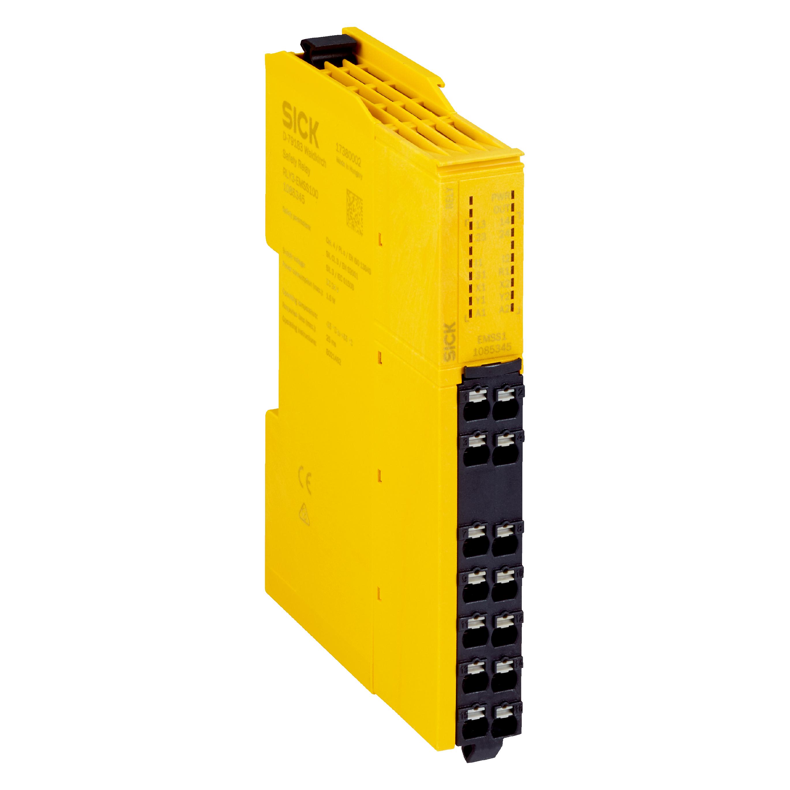 Sick Dual-Channel Safety Switch Safety Relay, 30V dc, 2 Safety Contacts (RLY3-EMSS1)