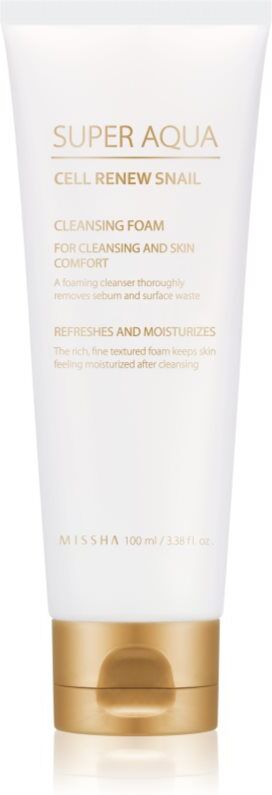 Missha Super Aqua Cell Renew Snail Reinigungsschaum mit Schneckenextrakt 100 ml
