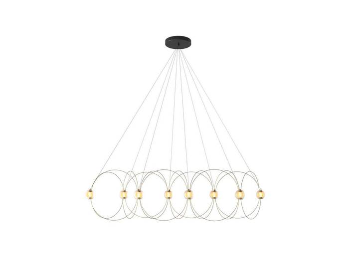 Munari 8 Pendelleuchte Gold - DCW - Wohnzimmer - Metall