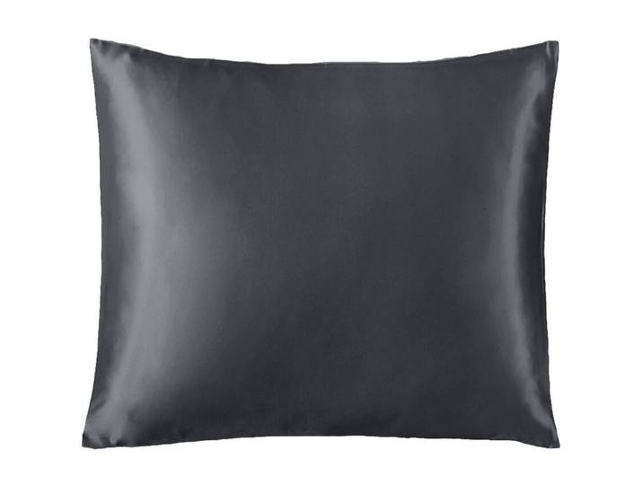 Seidenbezug Sana 65x65cm anthrazit - Material: 100% Maulbeerseide - Kissenbezug