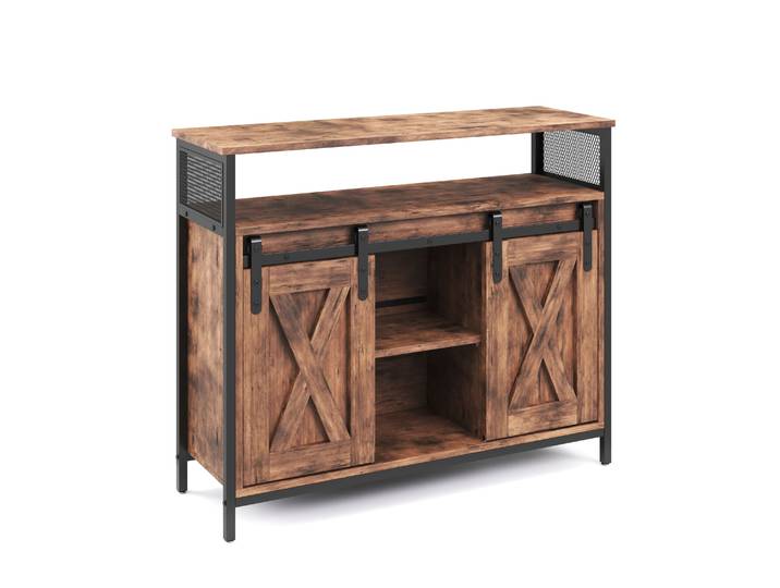 Sideboard Vintage BONITA mit Schiebetüren 100 x 80 cm