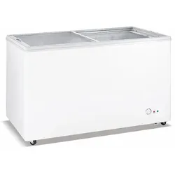 Ristoattrezzature Gefriertruhe 108x68x83,2h cm 300 lt -18 -22°C mit Glasschiebetüren